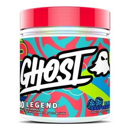 GHOST Legend Pre- Edzés por, kék málna - 30 szervek - Előedzés a férfiak és nők a kolin, L-citrullin, & Beta Alanine az energia és a fókusz