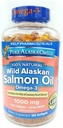 Pure Alaska Omega3 Wild Alaskan Salmon Oil 1000mg Softgels 180- Count