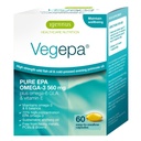 Igennus Vegepa Omega 3 Wild Fish Oil & Esther Primrose Oil Blend, 560 mg EPA Plus GLA, 60 kis Softgels