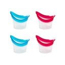 BRBASAP Eye Wash Cup 4Pack Eye Wash Kit Szilikon Eyelash Lid Care fáradtságos száraz szem hatékony szemtisztító megoldás tárolótartály Soothing Unit Eyes (kék és rózsaszín)