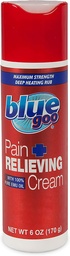 Blue Goo Pain Relieving Cream - FSA & HSA Támogatható, Maximális erő, Mély Fűtés Rub, Készült w / 100% Tiszta Emu olaj, 6 oz (1 csomag)