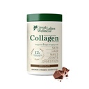 Nagy-tavak Wellness Collagen Peptides por a bőr, haj, köröm, ízületek és emésztés - Csokoládé ízesítve - gyors oldás hidrolizált, nem-GMO, Kosher - 10 oz