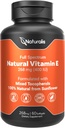 Naturalis Sunflower Vitamin E 268mg (400 NE) vegyes tokoferolokkal (124n); Essential Skin Vitamin & Immune Supportion)