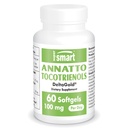 Supersmart Annatto Tocotrienols 100 mg / nap (DeltaGold E-vitamin) - Tocotrienols Supplement124; Non-GMO & Gluten Free - 60 Softgels