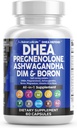 DHEA 200 mg kiegészítés Terhes 100 mg férfiak és nők számára DIM Ashwagandha Boron 6mg Komplex kalcium Magnézium Cink 50mg D3-vitamin 5000 NE hormonpótló kapszulák készült USA 60