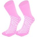 HCS Non- Slip Hospital Socks a Grips for Women & Men (6 pairs) - 360 All- Around Tread Non- Slip Sock az időseknek / időseknek - Hospital Grip Socks, Fall Risk Patienty Sippers (Rózsaszín, Rendszeres)