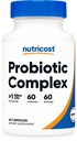 Nutricost probiotikus komplexum (> 1 milliárd CFU) 60 kapszula - gluténmentes, nem GMO