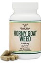 Horny Goat Weed for Men and Women - No Fillers (Max Strength Epimedia Std. to 20% Icariins) 1000 mg per Serving, 90 kapszula (Férfi Enhancing Supplement) by Double Wood