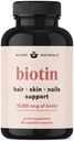 Hair Vitamins - Biotin 10000 mcg A-vitaminnal, E, C, D & Adaptogens to Support Hair, Skin & Nails - Biotin Supplement for Health & Growth 124; Vegan, Non-GMO, Gluten Free X4; 60 Capsules & 30 Servings