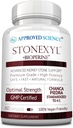 Jóváhagyott Science Stonexyl - Herbal Support for Kidney Stones - 60 kapszula - Chanca Piedra - Magas abszorpció - 1 hónapos ellátás - Vegan
