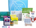 Mind az 124; Better Allergy Care Package for Sick Friend with Allergy or Hayfever, Get Soon Ajándék Kosár, Box No. 07 (Közepes)
