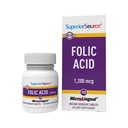 Superior Source Folic Acid 1200 µg - Támogatja a szív, az immunrendszer és az idegrendszer - 100 nyelvalatti tabletta