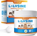L- lizin por macskáknak, 120g lizin por támogató macskák immunrendszer, légzőszervi és vizuális funkció - lizin por javítja macskák szem mentesítés, Háziállatok egészségügyi ellátmány, Salmon Flavor - 4.23oz