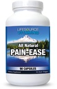 LifeSource Vitamine All Natural Pain Ease – 20 synergistische Kräuter und Enzyme, die natürlich und sicher unterstützen: Kopfschmerzen & Migraines - Knie – Schultern – Gelenke – Beinschmerzen – Spannung