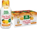 FeelGood Superfoods Vita Gyümölcsök és zöldségek Immuntámogatás Shot kiegészítők, Orange Flavor, csomag 10 immunity Shots, Immunrendszer booster ital készült 25 szerves gyümölcs és zöldség