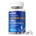 Liposomale Kalzium-AKG-Ergänzung 1500mg mit Vitamin D3 & K2 Softgelen für Damen &amp; Herren• Hohe Absorption•Calcium-Ergänzungen mit Magnesium-Glycinat, Boron, Probiotics & Vitamin C für Knochen - 120 Pillen
