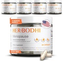Meno- Menopause Hormonal Balance für Frauen, Estrogen Soy Isoflavones Menopause Supplement für Frauen, Ashwagandha, Black Cohosh Hot Flashes Menopause Relief, Nacht Sweats Relief 300Caps