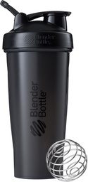BlenderBottle Classic Shaker Bottle Perfect for Protein Shakes and Pre Workout, 28- Ounce, Black