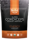 Super Greens Daily Greens Superfood Pulver - zertifiziert USDA Organic Green Powder w/20+ Ganze Lebensmittel, Spirulina Pulver, Weizen & Gerste Grass - Probiotika, Fiber & Enzymes - Cordyceps, 30 Servietten