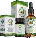 Propolis Health Premium Brazil Green Propolis Bundle: 1000mg kapszula E-vitaminnal és zöld propolisz kivonat - 50 nap Kapszula & 30 nap Liquid Supply for Immune Support