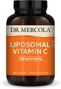 Dr. Mercola Liposomal C-vitamin, 1000 mg per szerving, 90 Servings (180 kapszula), Diétás kiegészítés, Támogatja az immunrendszert, nem GMO, NSF Certified