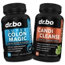 Colon Cleanser Detox & Candi Cleanse Pills - 15 napos Colon Cleanse Pills probiotikus & Oregano Support Supplement Caprasic Acid Complex a Gut Bowel Mozgalom, Poop Intestinal Gyomor puffadás