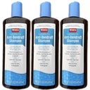 3 Pack terápiás szénkátrány gél sampon anti korpásodás - Psoriasis, Seborrheás dermatitis, 16 oz minden üveg - nagy méret - T gél