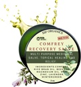 SSF Organics Comfrey Recovery Salve. Organic Herbal Balm for Bones, Muscles, Joints, Knees, Skin, Duzzadás & Tattoo Care. Kézzel készített, Slow-Infused. Kémiai töltők nélkül. 2 oz