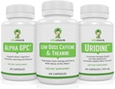 VitaMonk Brain Boost Bundle - Alpha GPC, Uridin, és alacsony dózisú koffein + L- Theanine Duo