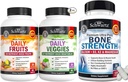 Triple Strength Omega 3 Fish Oil Softgels (1 hónapos ellátás) Plus Glucosamine Chondroitin MSM Triple Strength Joint Support Supplement (1 hónapos ellátás)