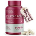 Stabilizált R- Lipoic Acid 300mg Per Serving, R Alfa Lipoic Acid ALA Supplement Antioxidant for Nerve, Energy & Metabolizmus Support, NSF Certified Supplements, Non- GMO & Vegan, 60 kapszula, 2 hónapos ellátás
