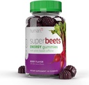 HumanN SuperBeets Energy Gumies - Quick Energy & Mental Focus - Súgó növelése nitrogén-oxid - Támogatja egészséges vérnyomás és keringési támogatás - Antioxidáns, Non-GMO - Berry Flavor, 60 gróf