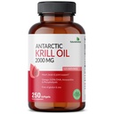 Futurebiotikumok Antarktisz Krill olaj 2000mg asztaxantinnal, Omega-3s EPA-val, DHA-val és foszfolipidekkel - 100% -os tiszta Premium Krill olaj nehéz fém teszttel, nem GMO - 250 Softgels