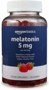 Basics Melatonin, Alvássegítő Gumies, Strawberry Flavor, 5mg, 120 Count (Korábban Slimo)