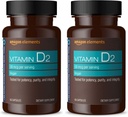 Elemek D2-vitamin 2000 NE, Vegan, 65 kapszula, Supports Strong Bones and Immune Health, 2 hónapos ellátás (csomagolás május Vary) (2-es csomag)