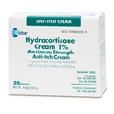 Globe (25. rovat: Hydrokortizon 1% Maximum Strength Cream, (0.9g Packet) Anti- Itch Cream for Redness, Duzzadás, Viszketés, Kiütés, Bug Bites, Ekzema, More