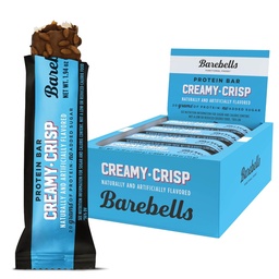 Barebells Protein Bars Creamy Crisp - 12 Count, 20 g magas fehérjetartalmú kezelések - Csokoládé Nutrition Bar 1g Total Sugar - On-The- Reggeli vagy post-Workout Snack