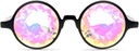 GloFX Black Kaleidoscope üveg 124; Plastic Frame Diffraction üveg kristálylencsével