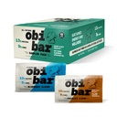 Obi Bar Sampler - Protein und Oat Fiber Bar | All-Natural | Sustained Energy | Lightly Sweet Taste | 6 Schokolade Mandel und 6 Blueberry Mandel | MADE MIT AVOCADO OIL | Egg White Protein | Soy Free, Dairy Free, Keine Zucker Alkohol, keine Samen Öle  2.4 2.4oz, 12 Pack