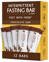 Prolon Fasting Bars- 124; 5g Protein, 7g Fiber - 124; Keto- Friendly, Gluten- Free, Dairy- Free, Plant- Based - 124; Nutrition for Intermittent Fasting - 124; Nutrition to Not Break Your Fast - 124; Chocolate Chip (12 Count)