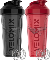 VELOMIX -2 Package-28 oz Protein Shaker palackok proteinkeverékekhez - 2x Wire Whisk