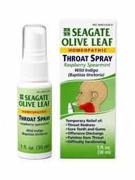 Seagate Termékek Homeopátiás Olive Leaf Throat Spray (csomag 1) 1 Ounce Raspberry- Spearmint