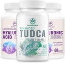TUDCA 1100mg-os májpótló és 1000mg-os liposzómás hialuronsav pótló, magas biohasznosíthatóságú kiegészítés (3-as csomag)