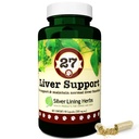 Silver Lining Herbs 27 Gyógynövény-támogató kutya - Támogatja a kutya normális funkcióval és egészsége a máj - természetes gyógynövény kiegészítés, hogy segítsen megvédeni a májat a stressz és a toxinok - 90 kapszula