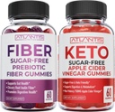 Atlantis Táplálkozás Sugar Free Prebiotic Fiber Gumies felnőtteknek 2- Pack (120 Gumies) + Sugar Free Keto Apple Cider Vinegar 60 Gumies