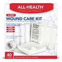 All Health Wound Care Kit & First Aid Supplies, 40 Equipment 124; a kis-közepes méretű sebek, Professional Use for Car, Home, Camping, túrázás és több
