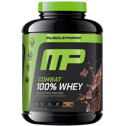 MusclePharm Combat 100% Whey fehérje por, csokoládé tej, gyors helyreállítás és izom Gain tejsavó izolátum, magas fehérje por a nők és férfiak, glutén mentes, 5lb, 67 szervadékok