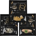 Reise Schmuck Organizer Case,Schmuckbeutel Schmuck Aufbewahrungs-Buch Binder mit klaren Reißverschluss Velvet Tasche für Reisen, Ohrringe, Ringe, Halskette, Armband (Inner Seiten, 3 PCS)