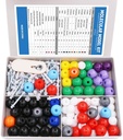 Swpeet 240 db Organic Chemistry Molecular Model Student and Teacher Kit, Chemistry Molecular Model Student and Teacher Set - 86 Atoms & 153 Bonds & 1 Short Link Remover Tool