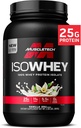 MuscleTech ISO Tejsavó-izolátum fehérje por, vanília - post edzés torna kiegészítése Lean Muscle Gain, Body Building Weight Gainer & Recovery - 25g fehérje, BCAA, EAA & 0 hozzáadott cukor - 2 £